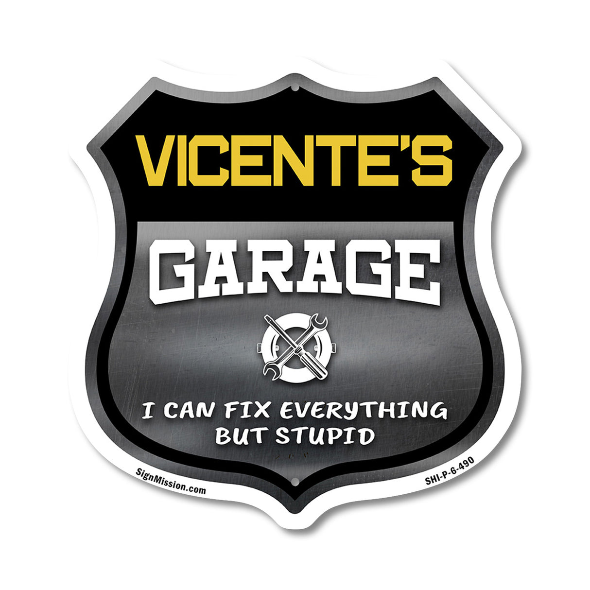 Vicente's Garage I Can Fix Everything But Stupid