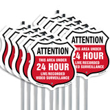 Attention This Area Under 24 Hour Live Recorded Video Surveillance