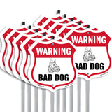 Dog Warning Shield Sign Bad Dog