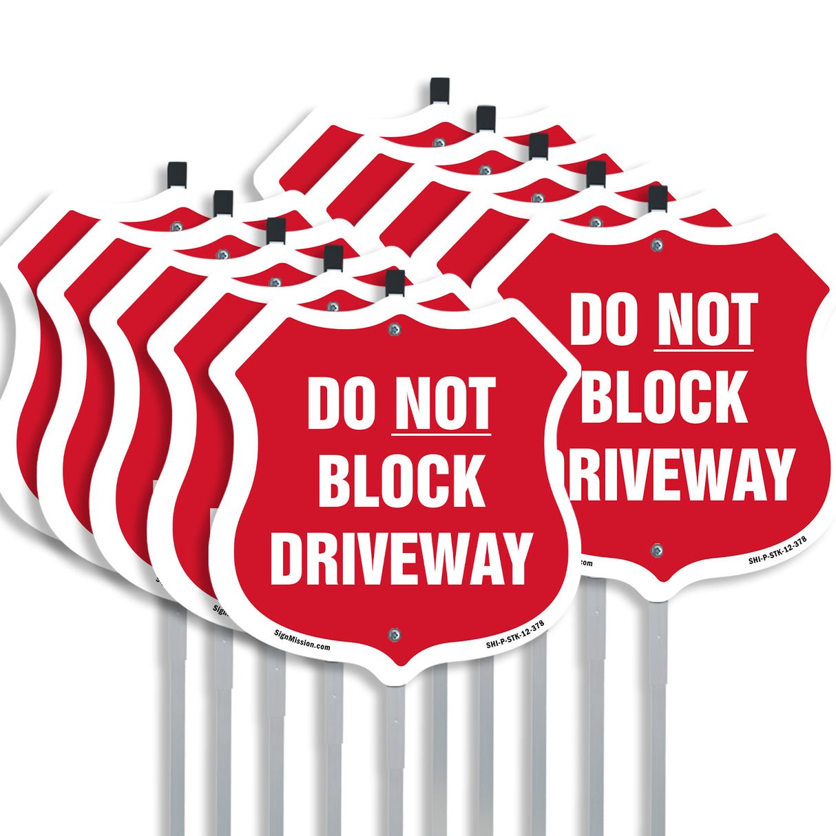 Driveway Shield Sign Do Not Block Driveway