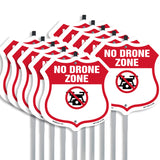No Drone Shield Sign No Drone Zone From Federal State And Local Aviation Authorities