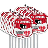 No Dumping Shield Sign This Property Is Protected By Video Surveillance