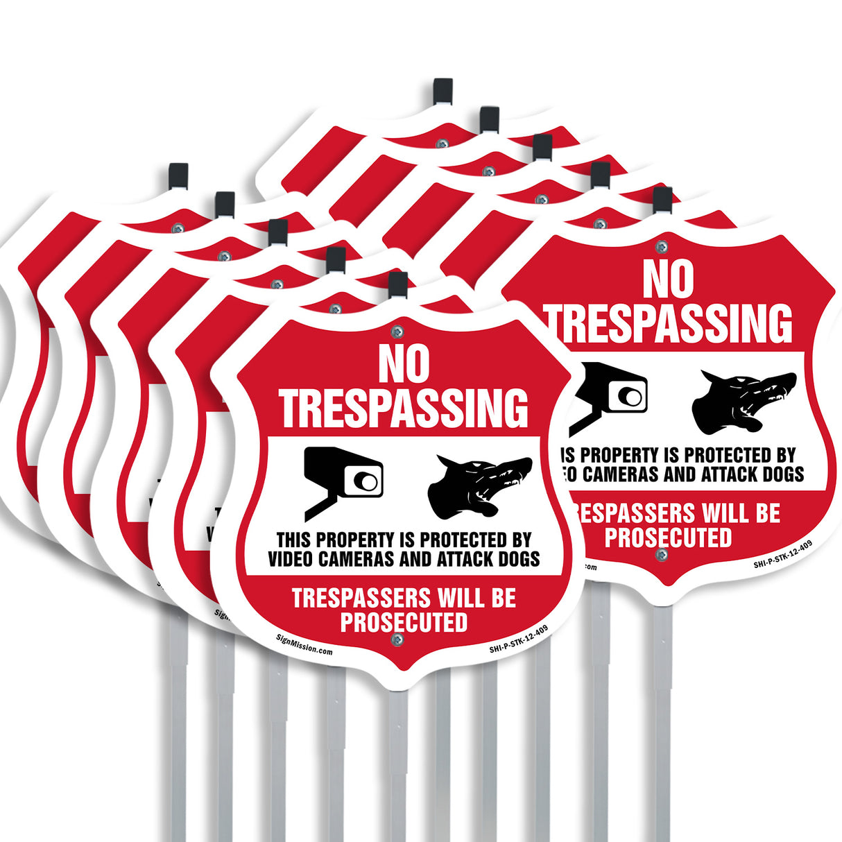 No Trespassing This Property Is Protected By Video Cameras And Attack Dogs Trespassers Will Be Prosecuted