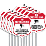 No Trespassing Shield Sign This Property Is Protected By Video Surveillance