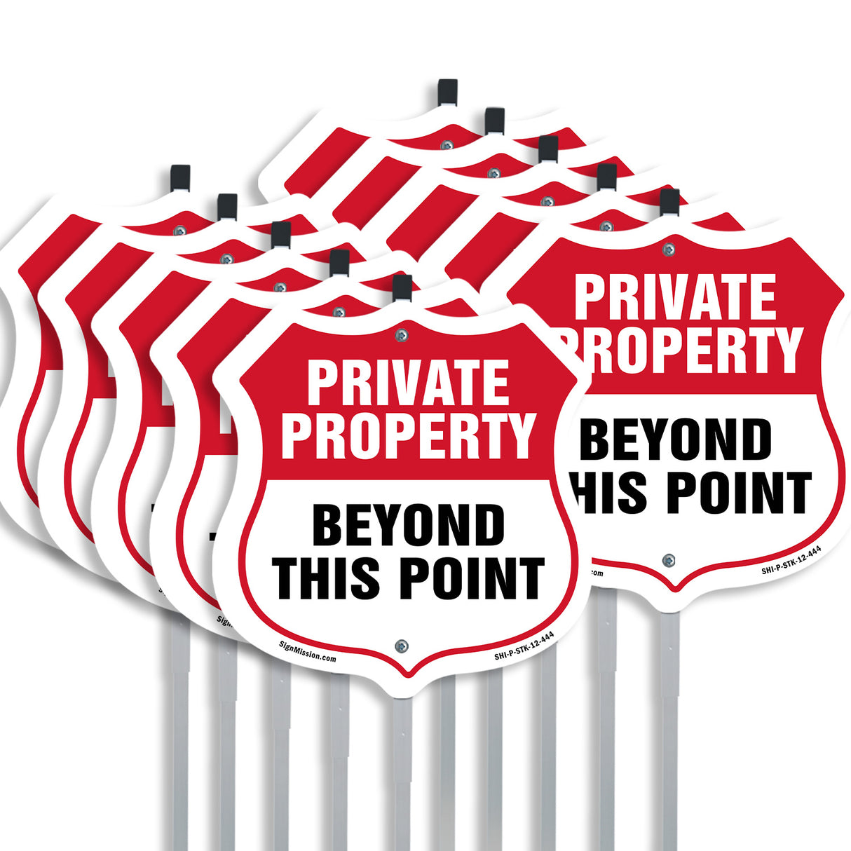 Private Property Shield Sign Private Property Beyond This Point