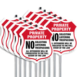 Private Property No Soliciting Loitering Trespassing All Offenders Will Be Prosecuted To The Full Extent Of The Law