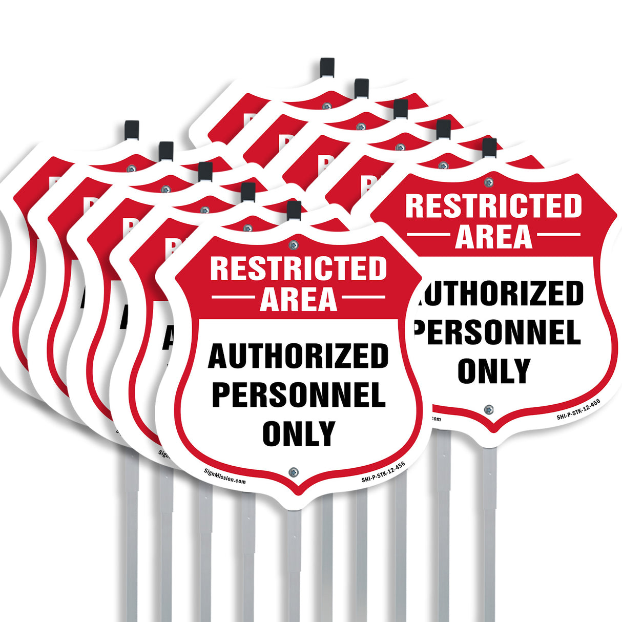 Restricted Area Shield Sign Authorized Personnel Only