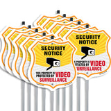 Security Notice Shield Sign This Property Is Protected By Video Surveillance