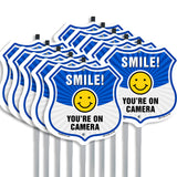 Smile You're On Camera Shield Sign Smile You're On Camera