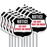 Warning Do Not Spray Or Mow