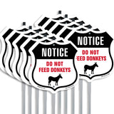 Notice Do Not Feed Donkeys