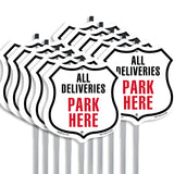 All Deliveries Park Here
