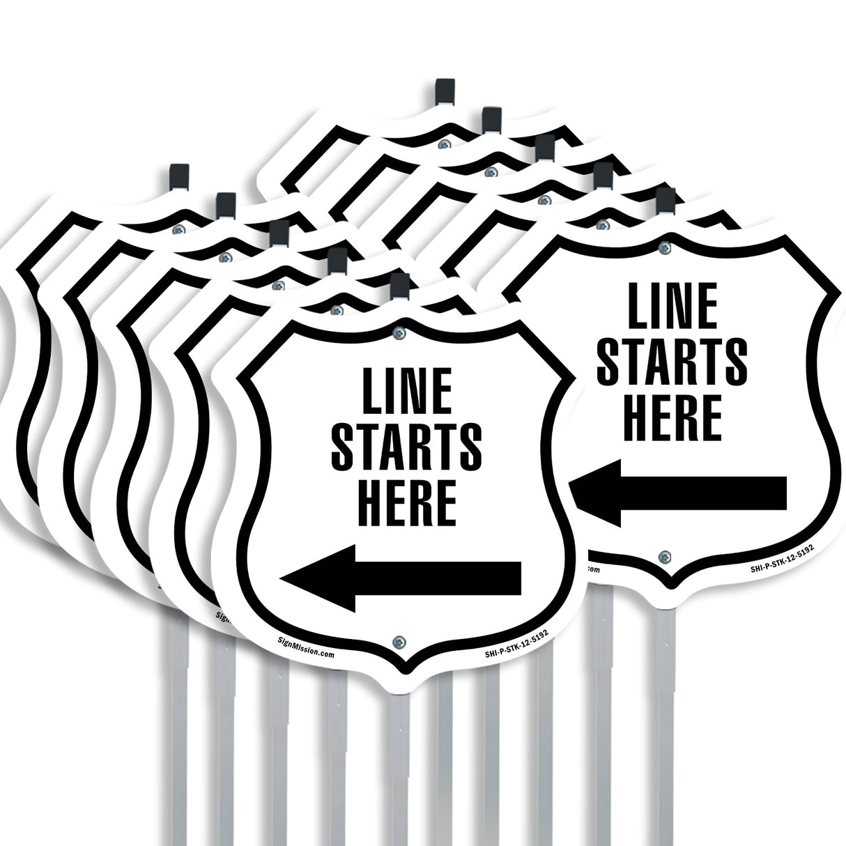 Line Starts Here Left