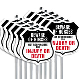 Beware Of Horses Not Responsible For Injury Or Death
