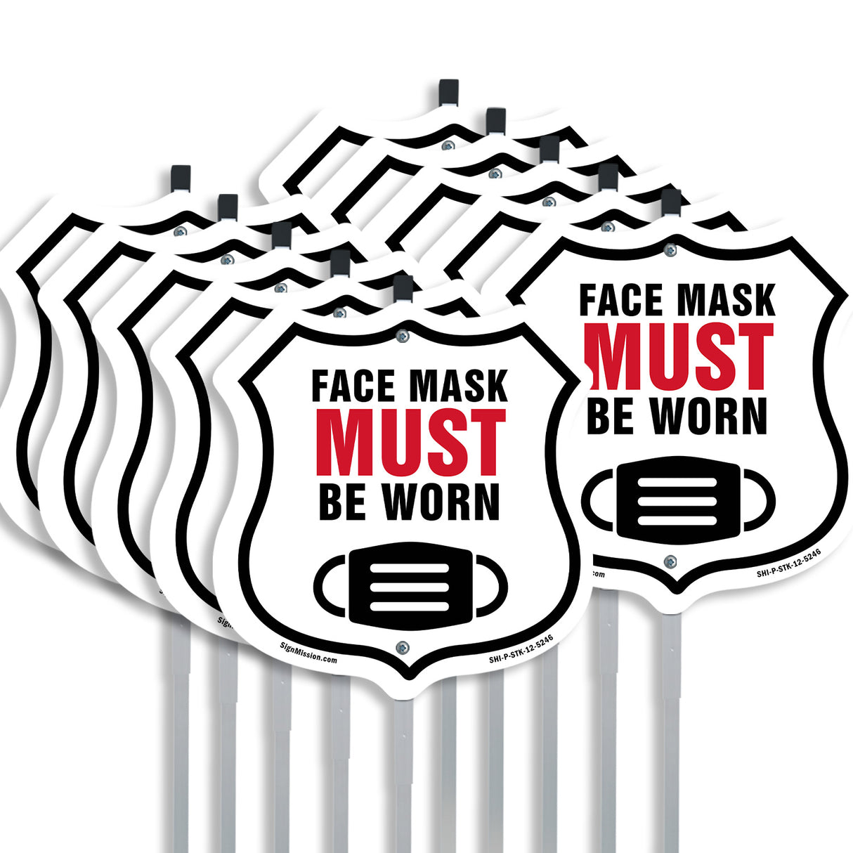 Caution Face Mask Must Be Worn