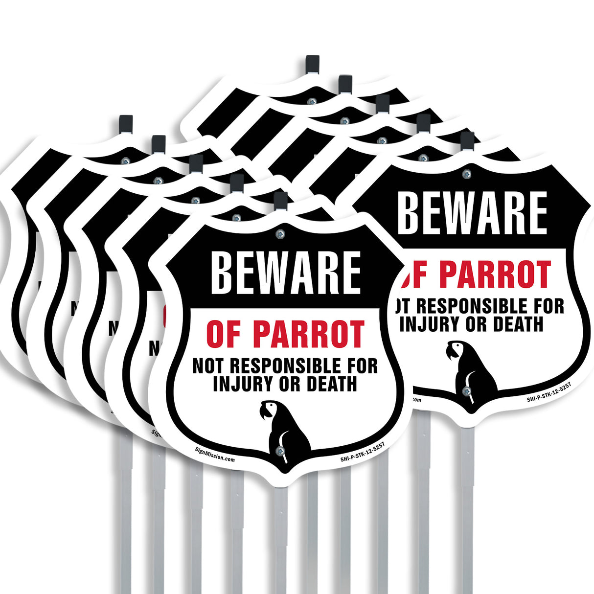 Beware Of Parrot Not Responsible For Injury Or Death