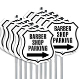 Barber Shop Parking Left Arrow