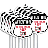 Attention No Horse Trailers Allowed