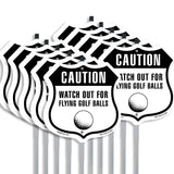 Caution Watch For Flying Golf Balls