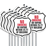 No Smoking vaping Within 25 Feet Of Building
