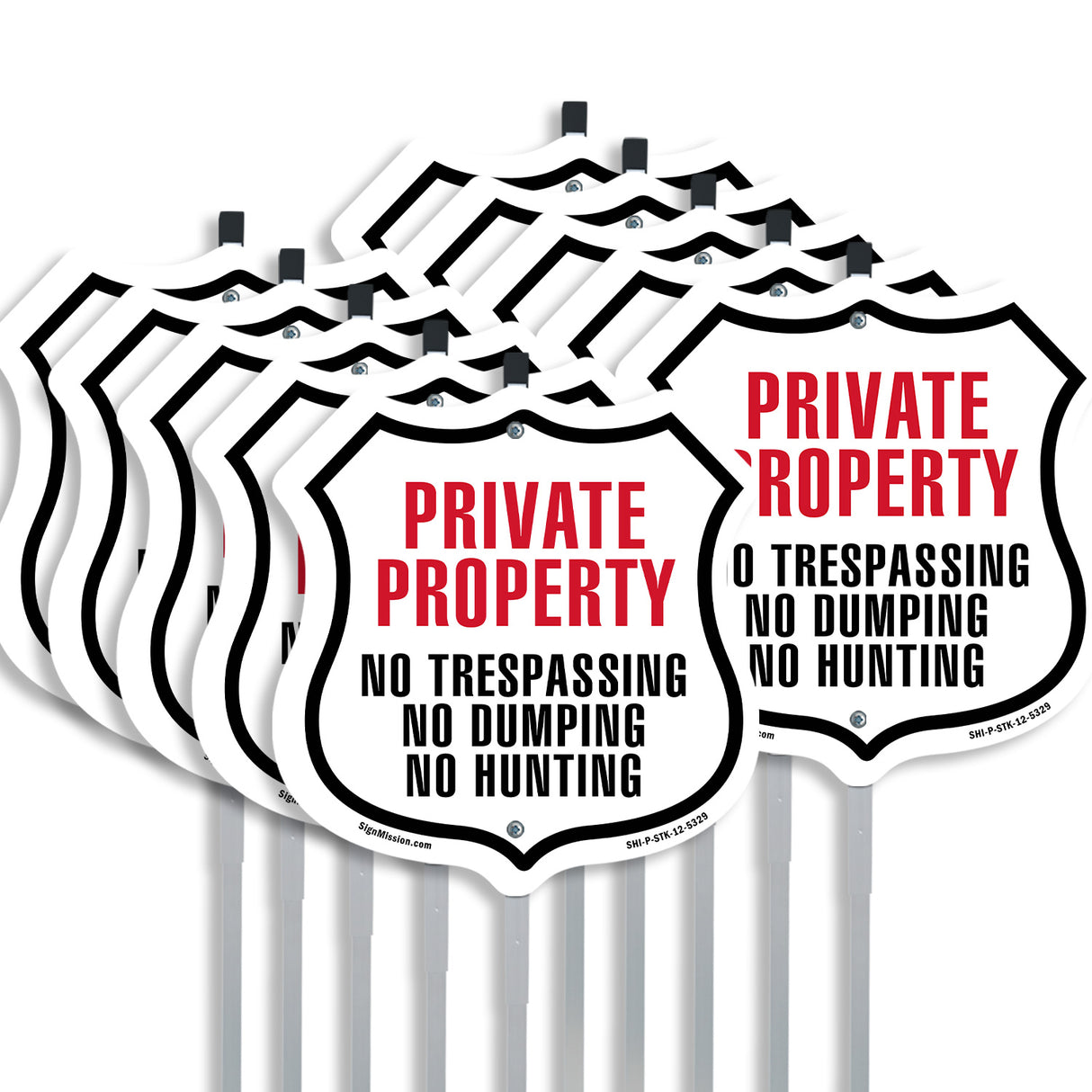 Private Property No Trespassing No Dumping No Hunting