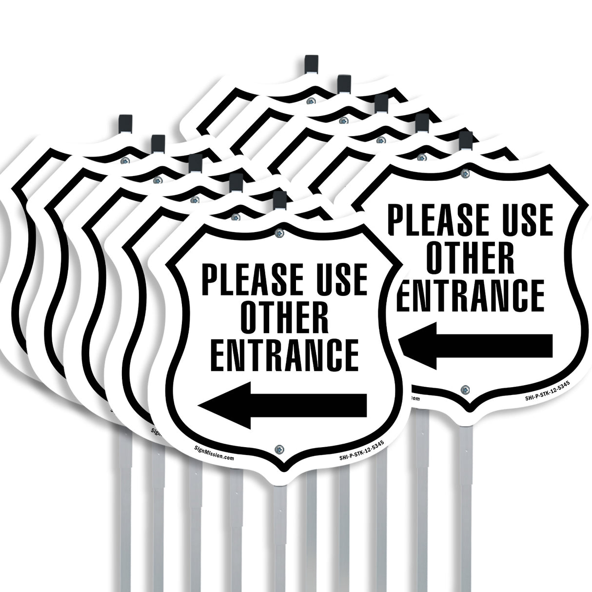 Please Use Other Entrance Left