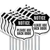 Notice Please Use Back Door