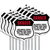 Danger Unlawful Entry Beyond This Point Will Be Met With Lethal Force