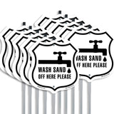 Wash Sand Off Here Please