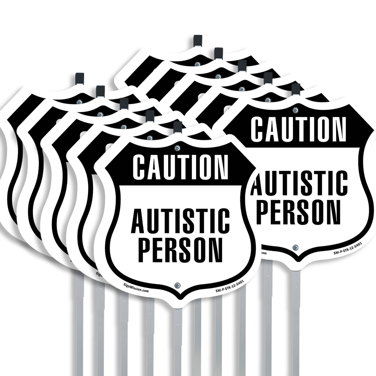 Caution Autistic Person
