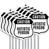 Caution Autistic Person