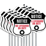 Notice No Lifeguard on Duty