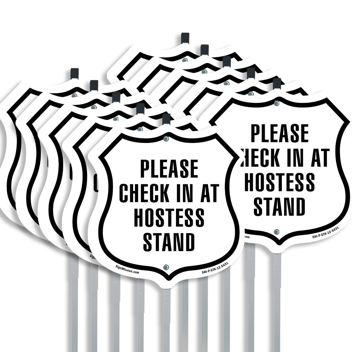 Please Check In At Hostess Stand