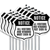 Notice All Visitors And Vendors Must Sign In