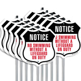 No Swimming Without A Lifeguard On Duty