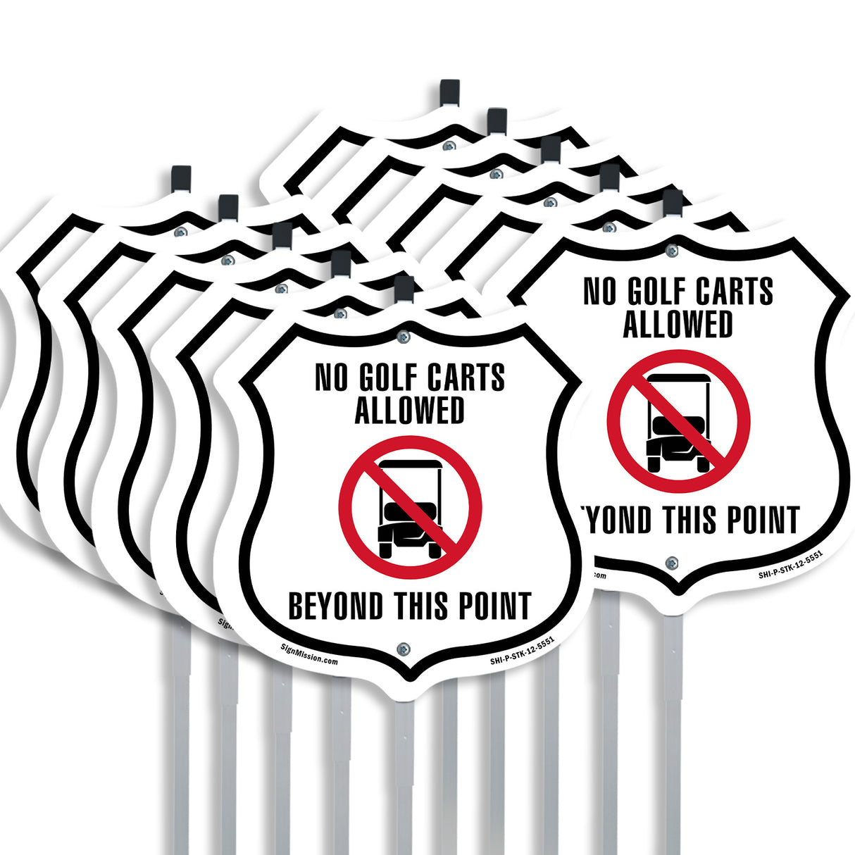 No Golf Carts Allowed Beyond This Point