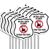 No Golf Carts Allowed Beyond This Point