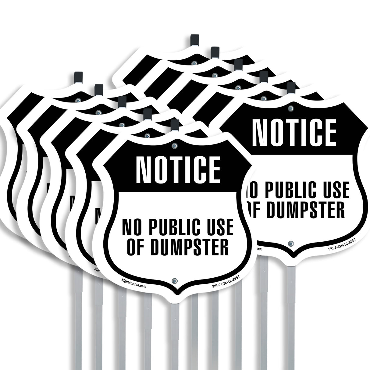 Notice No Public Use of Dumpster