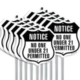 Notice No One Under 21 Permitted