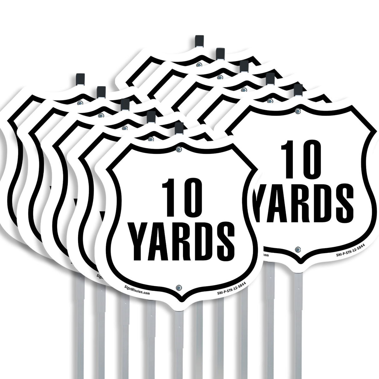 10 Yards Golf Course Running Race 5k Marathon Distance Marker