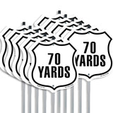 70 Yards Golf Course Running Race 5k Marathon Distance Marker