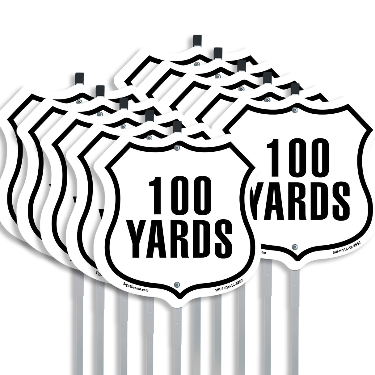 100 Yards Golf Course Running Race 5k Marathon Distance Marker