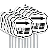 Bathroom This Way Right