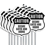 Caution Secure Gates and Doors