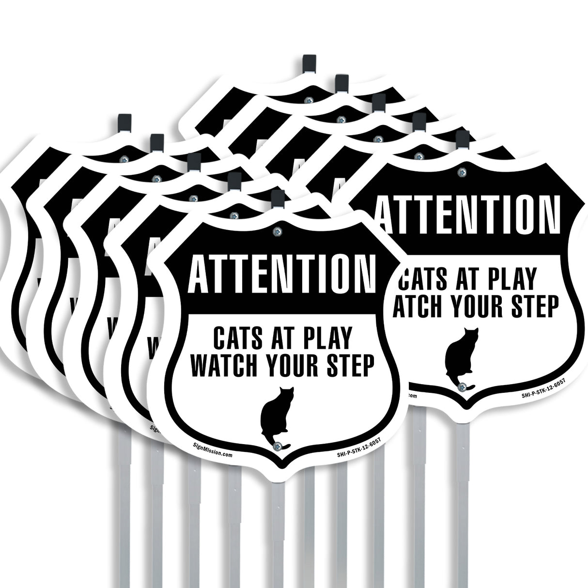 Attention - Cats at Play please watch your step