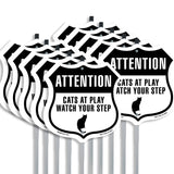 Attention - Cats at Play please watch your step