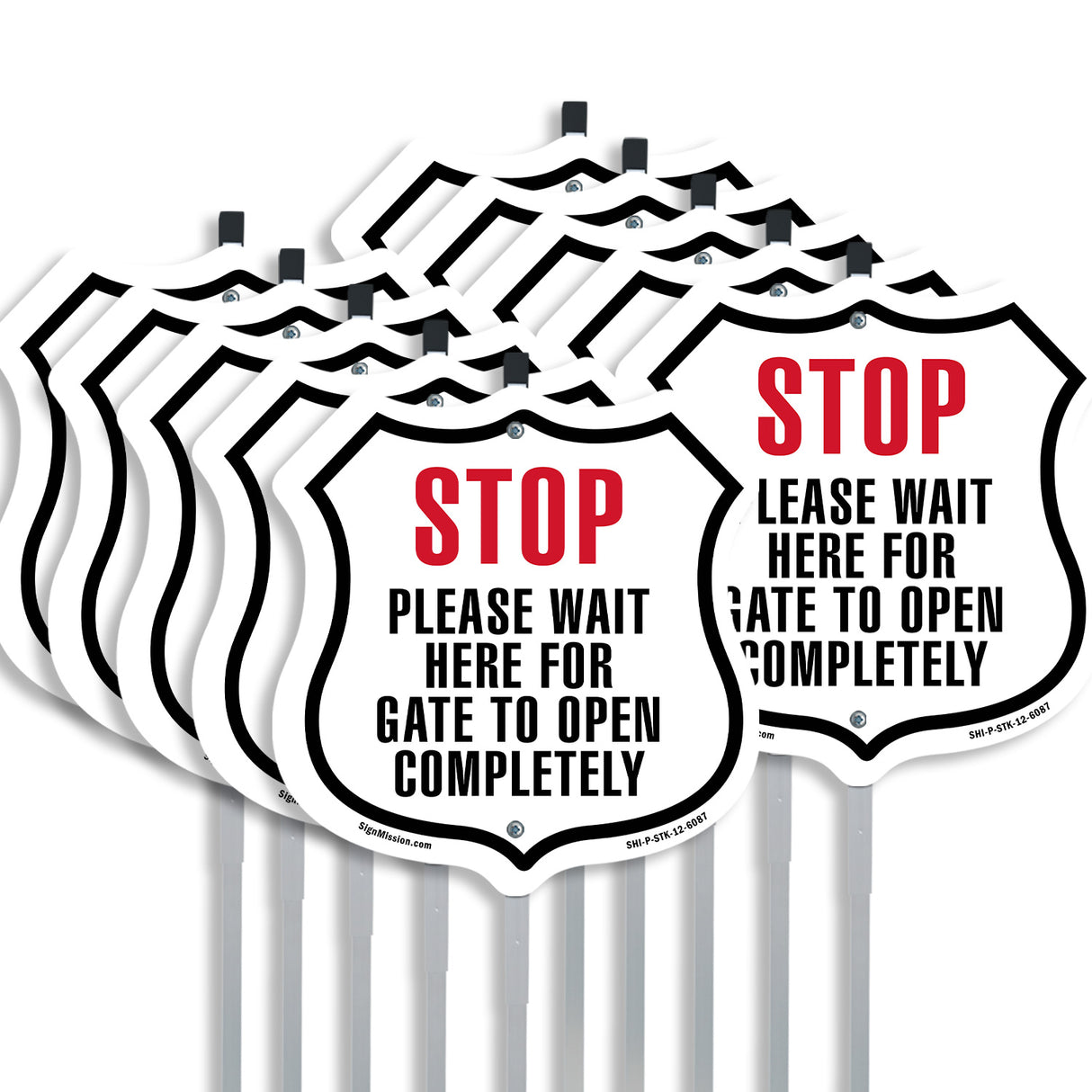 Stop Please Wait Here For Gate To Open Completely