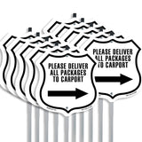 Please Deliver All Packages To Carport Right