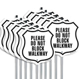Please Do Not Block Walkway
