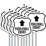 Pickleball Court Up Arrow